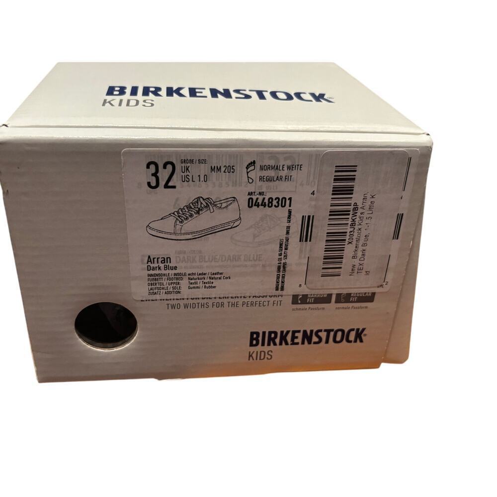 BIRKENSTOCK ARRAN KIDS - DARK BLUE TEXTILE YOUTH 1 / EU 32 NIB - Picture 7 of 7